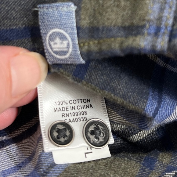 Peter Millar Blue Plaid Button Up Mountainside - Picture 9 of 10